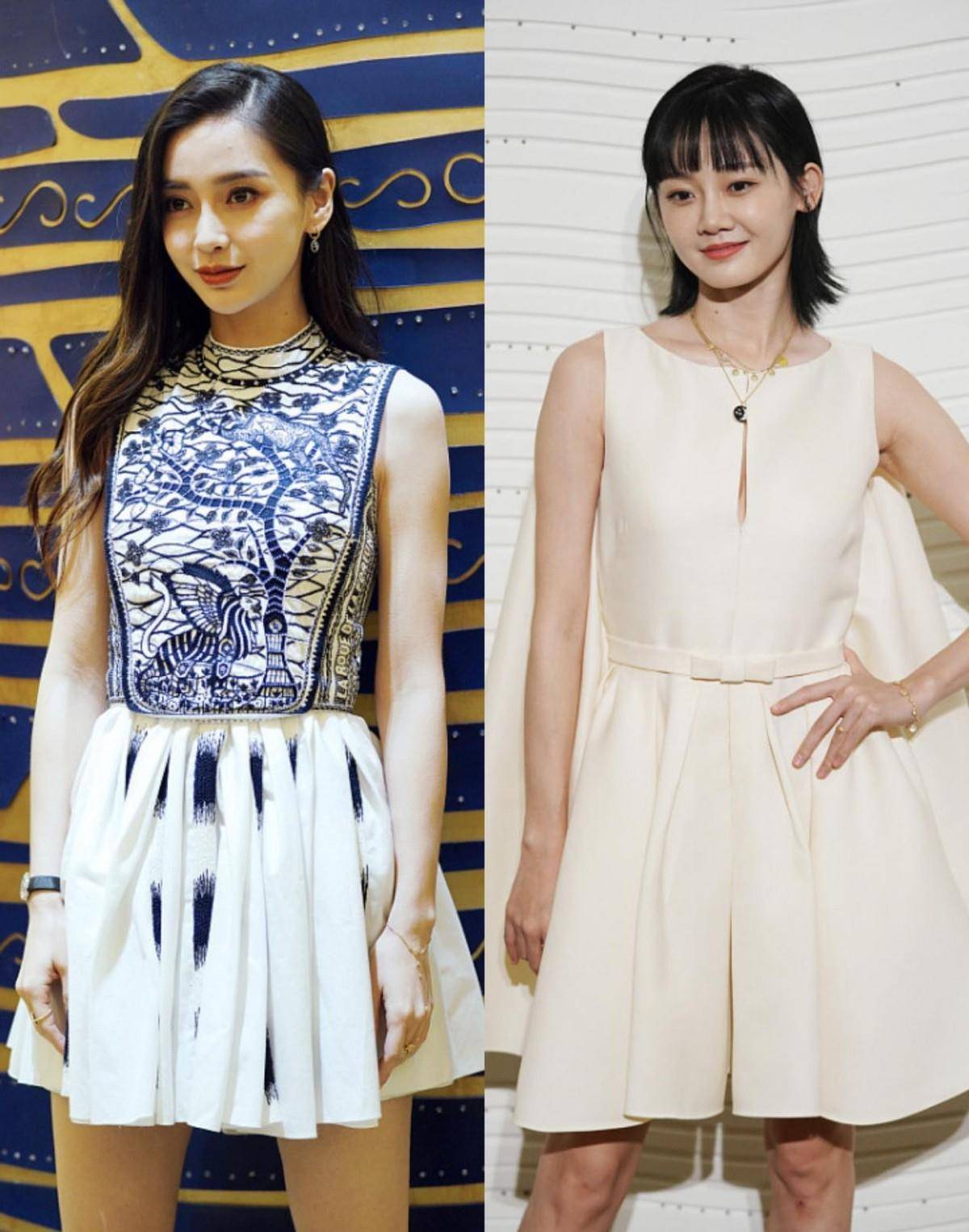 杨颖|郑恺老婆苗苗和杨颖同框，虽然年纪相仿，但苗苗看着跟小姑娘似的