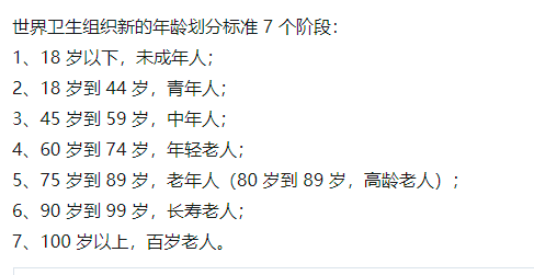 原創新年齡劃分標準出爐婆婆我才59歲根本不算老人