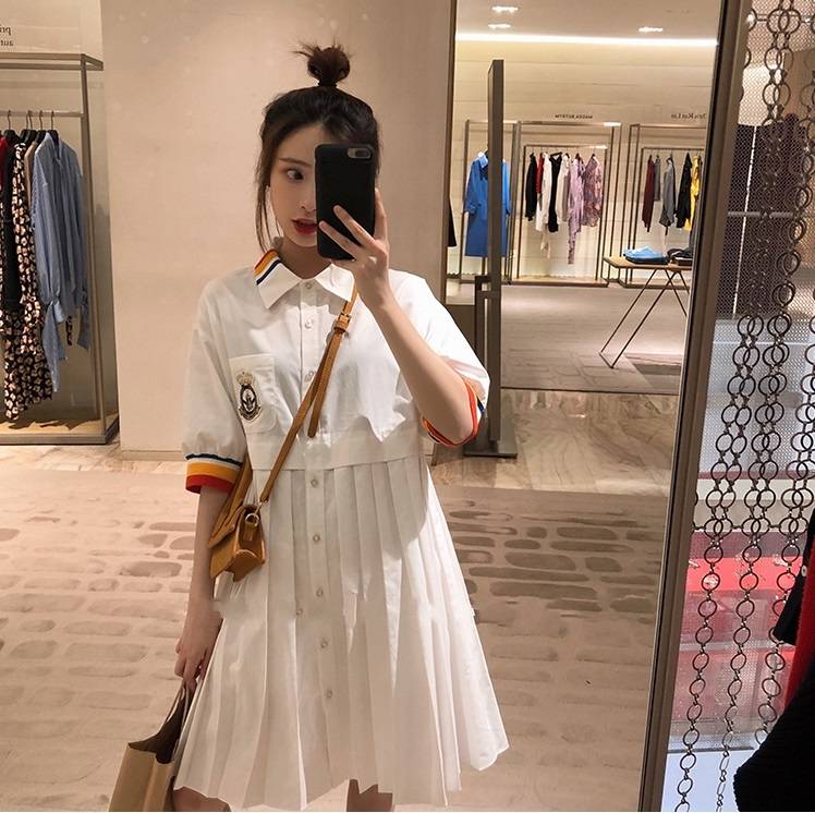 设计|邻家女孩式的“衬衫百褶裙”，温柔又青春，满足你的活力少女心！