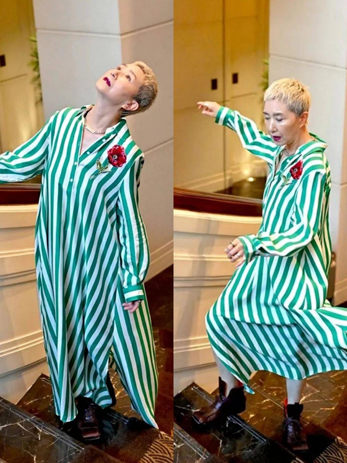 赢家|时尚无关年龄，60后“酷帅”奶奶成街拍常客，靠搭配成人生赢家