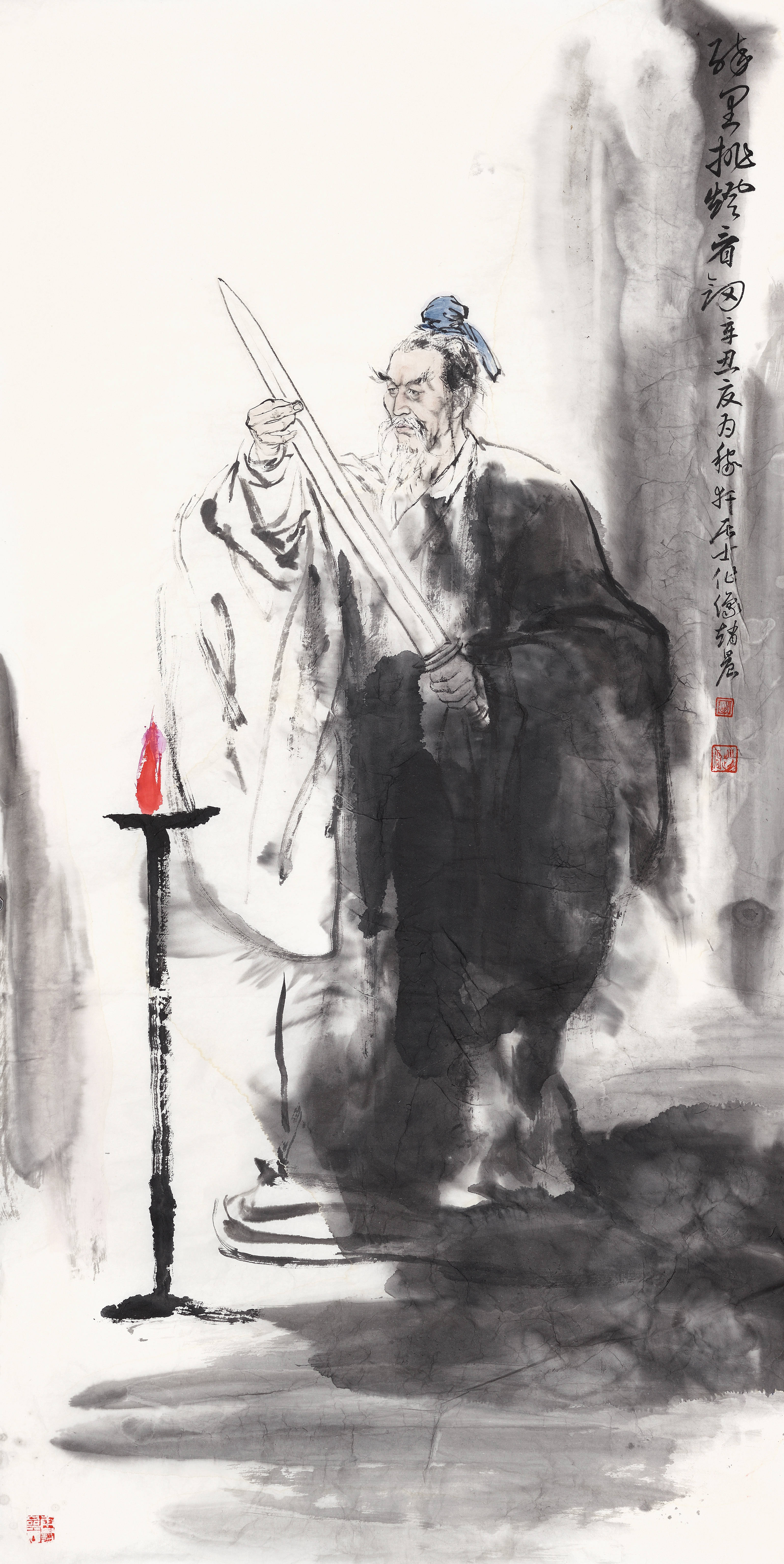 赵晨水墨人物画欣赏——中国古代诗人系列