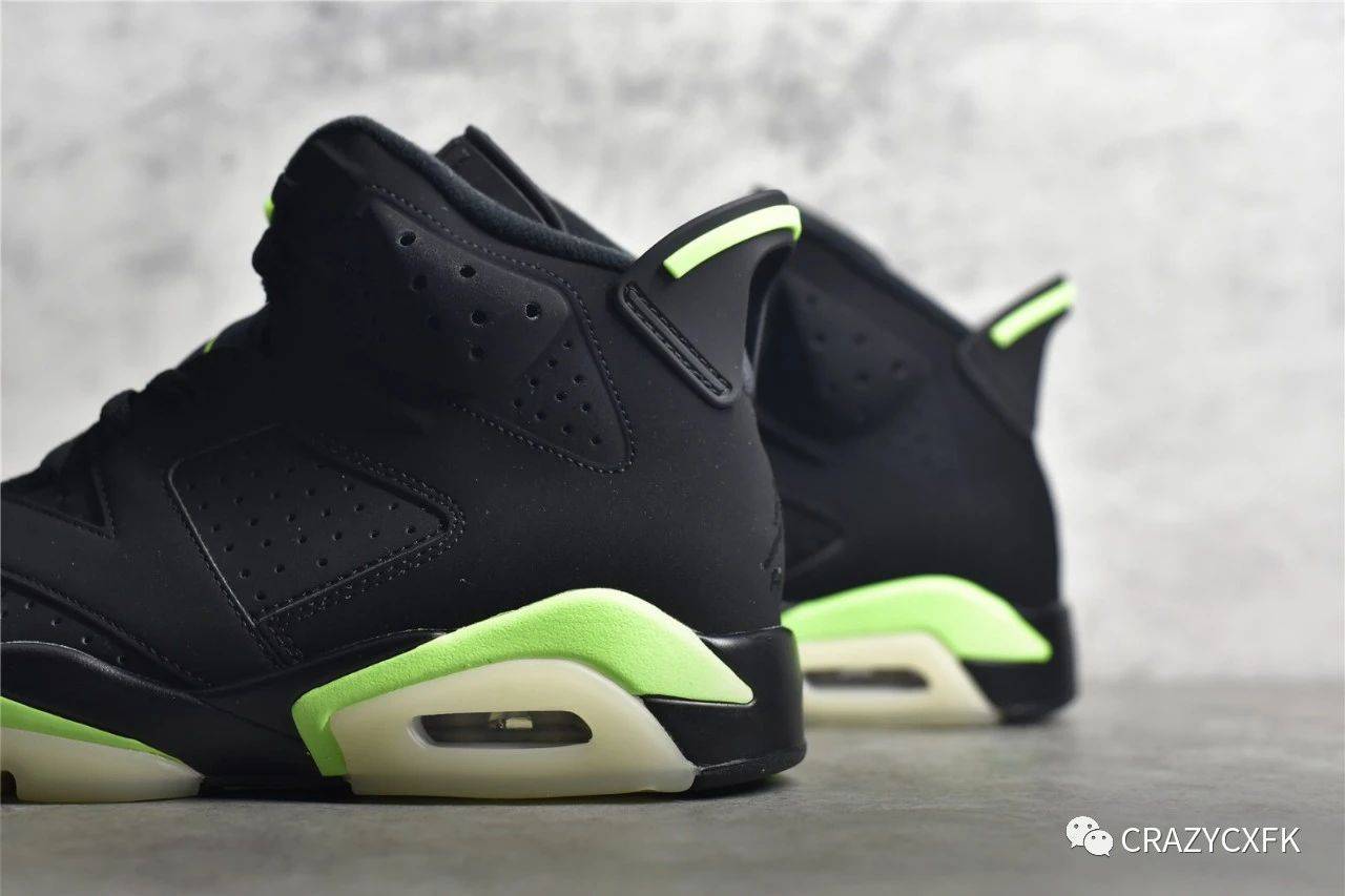 乔丹airjordan6retroelectricgreen小俄勒冈电光绿篮球鞋评测