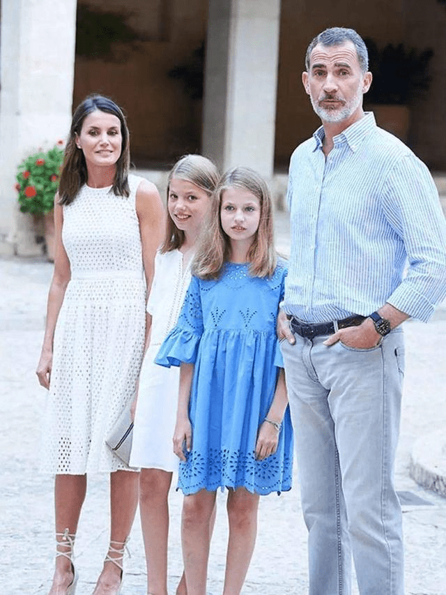 公主|西班牙公主真长高了好多，穿去年旧裙短了一截，气质都成熟不少