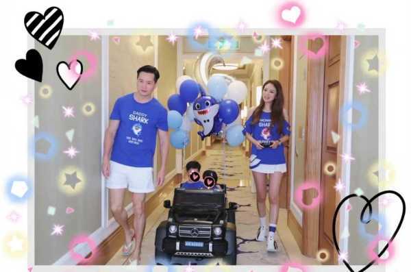 视觉|安以轩一家为大儿子庆生，穿露肩T恤配麻花辫像“少女”，太美了