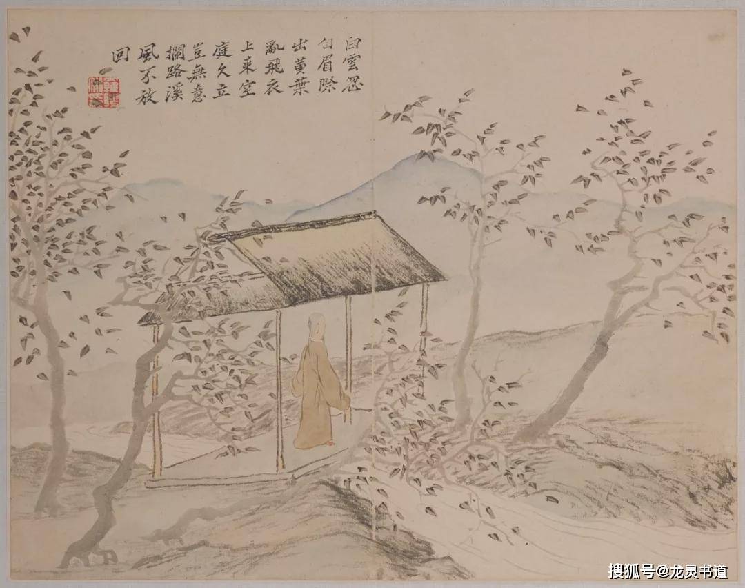 名师高徒罗聘的画金农的诗融为一体