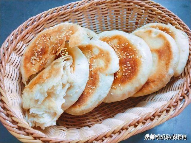 做法|麻酱烧饼在家做,无技巧无难度,外酥里软又多层,越吃越香