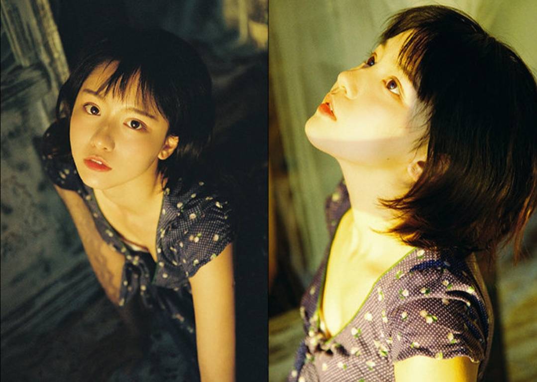 天蓝色|“宅男女神”成果日系风写真曝光,元气甜美似精灵,这颜值注定火