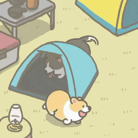 好朋友|毛茸茸的朋友们，日本插画师笔下可爱的柯基