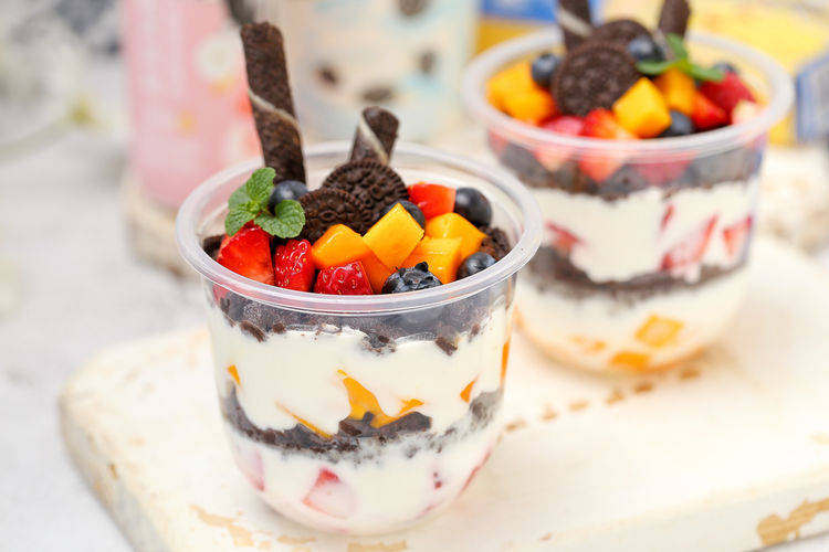 希腊酸奶水果杯