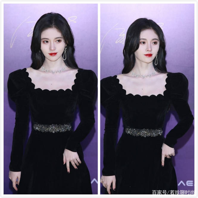 黑色|黑色裙子原来这么可爱，鞠婧祎穿温柔，欧阳娜娜穿的很清纯