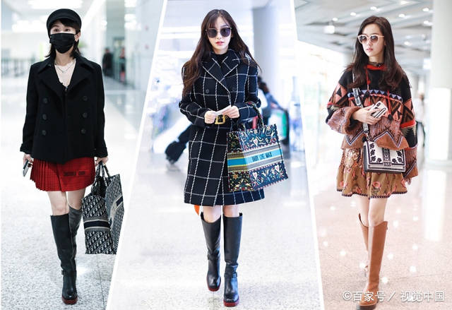 黑色|大衣尽量别搭高跟鞋,累脚!今年流行“大衣+中筒靴”,酷帅时髦