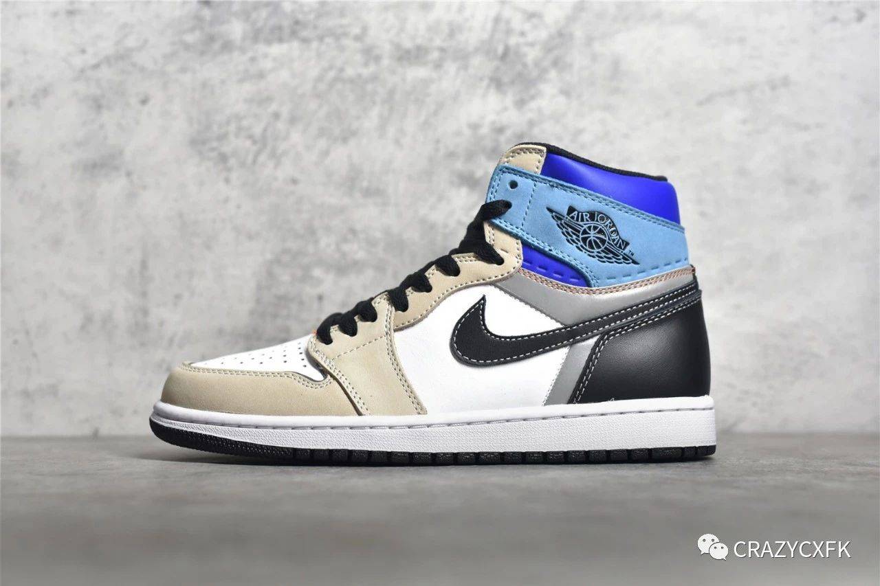 反光|乔丹 Air Jordan 1 Prototype AJ1 彩色拼接3M反光运动鞋