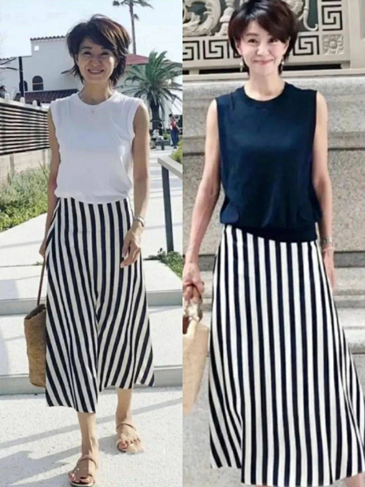 上衣|女人年过半百别穿得大红大绿,瞧日本主妇的中年穿搭,高级又优雅
