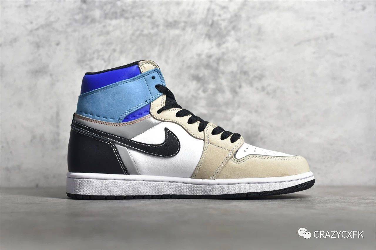 反光|乔丹 Air Jordan 1 Prototype AJ1 彩色拼接3M反光运动鞋