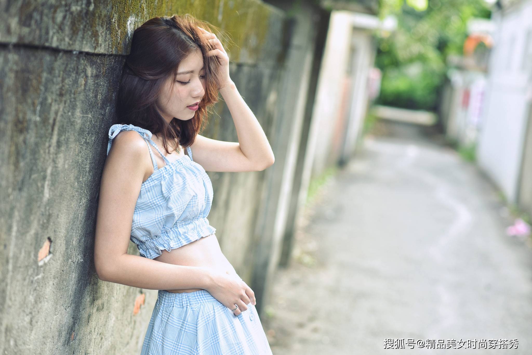 仙女|吊带儿背心儿加直筒裙，让你穿出楚楚动人的极致美