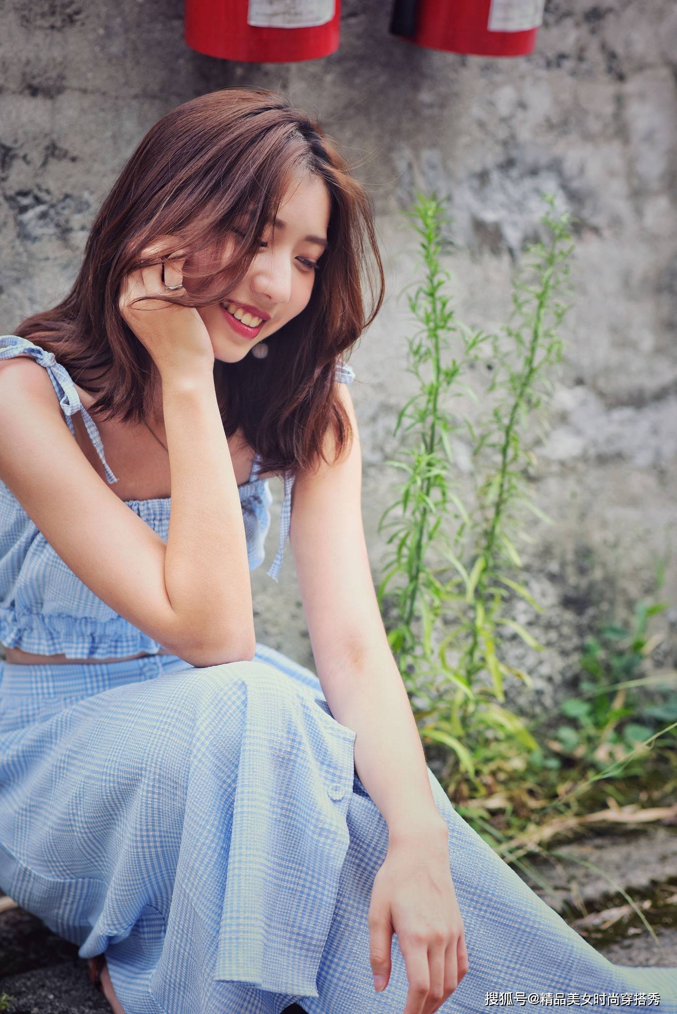 仙女|吊带儿背心儿加直筒裙，让你穿出楚楚动人的极致美