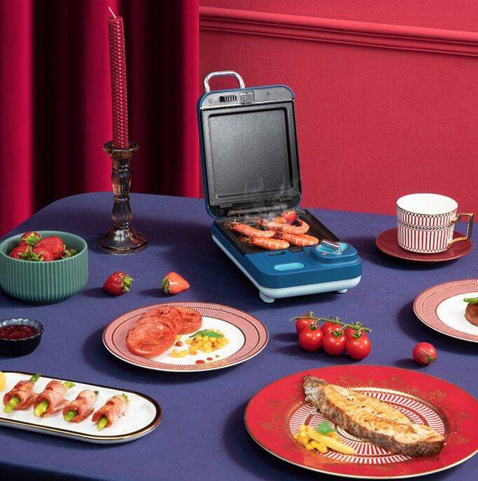 时间|如何轻松做出优质早餐?浩诗HULLSI三明治机煎烤全能hold住快手美食