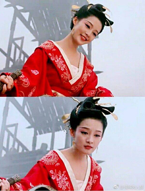 女子|一字肩造型的古装美女,温碧霞美艳动人,高圆圆脱俗!