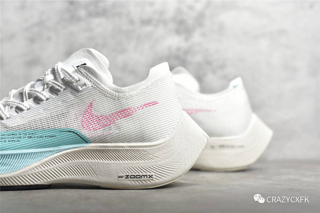 Nike|耐克马拉松 Nike Vaporfly Next% ZoomX 二代白绿粉泡棉?垫气?跑步鞋