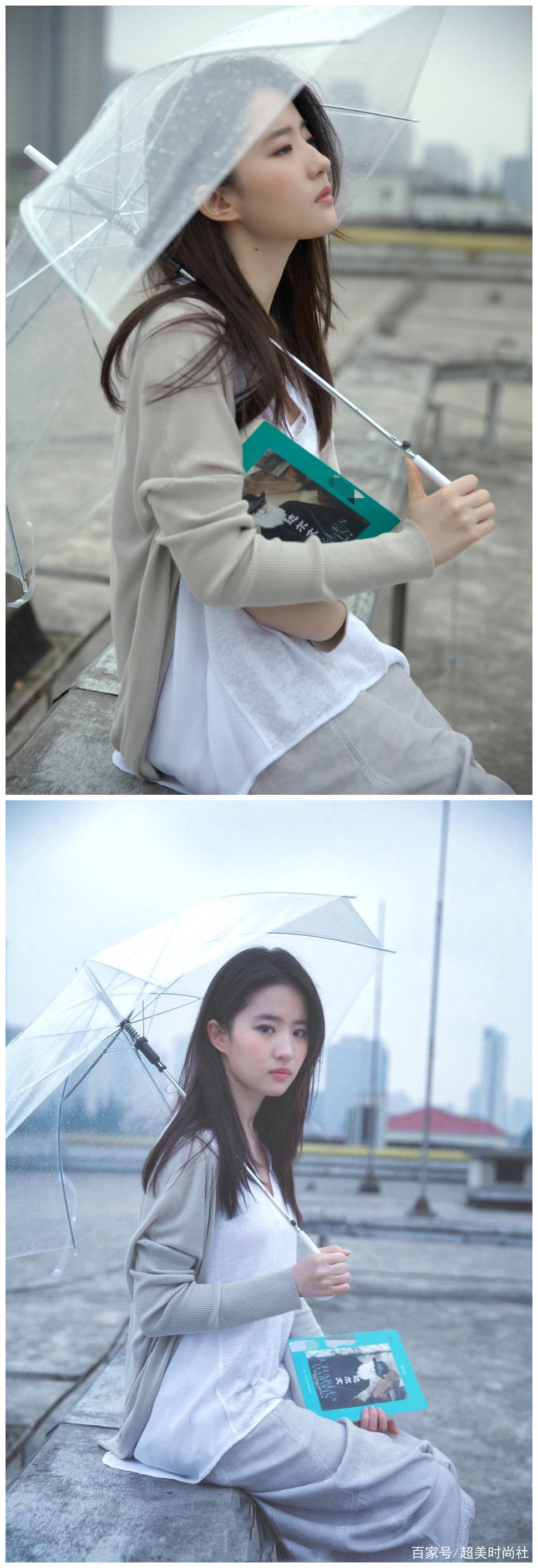 杨幂|下雨天也美成画中仙！杨幂雨中演绎妖艳鬼魅，倪妮撑伞高级优雅！