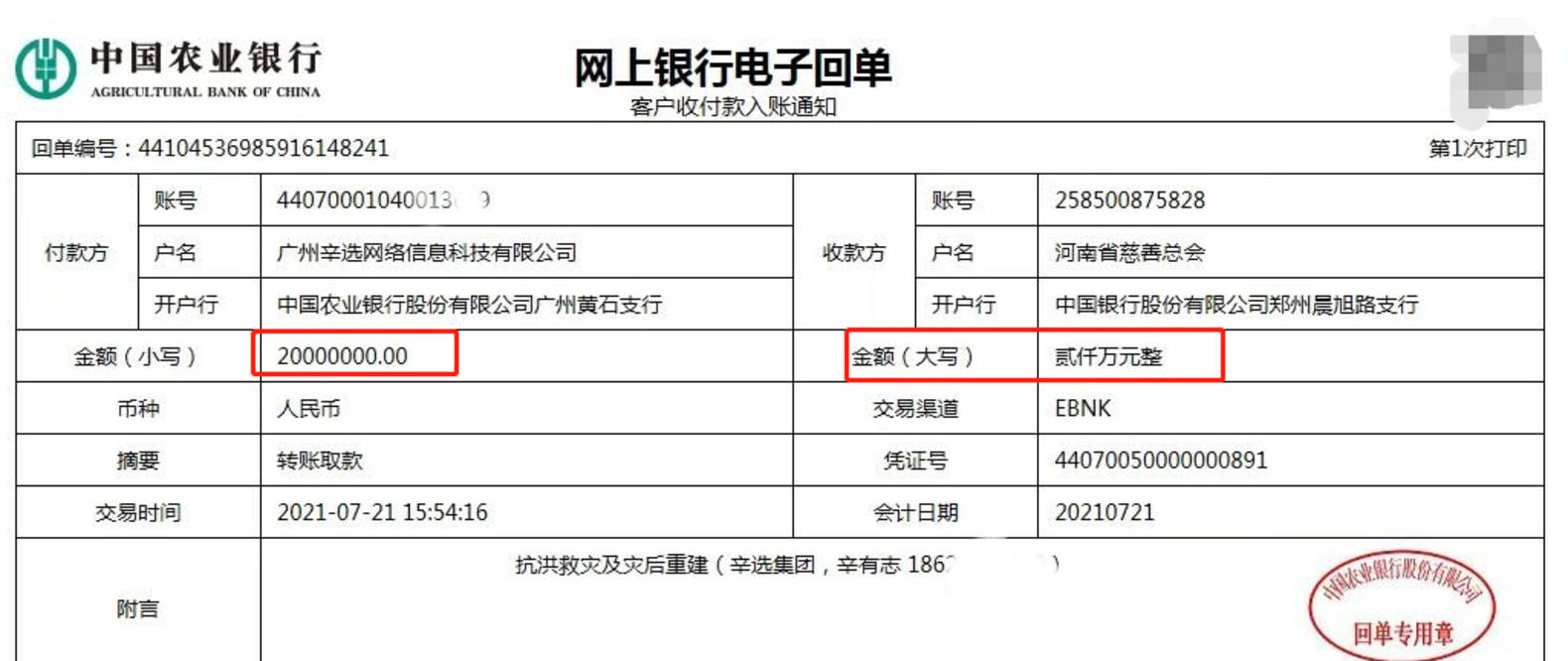 众一线网红向河南捐款，辛巴捐款2000万获赞，燕窝事件也已经反转