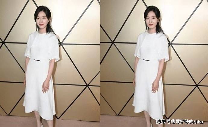 元素|万茜衣品从未让人失望，看似简单的小白裙，却满是心机，潮感够足