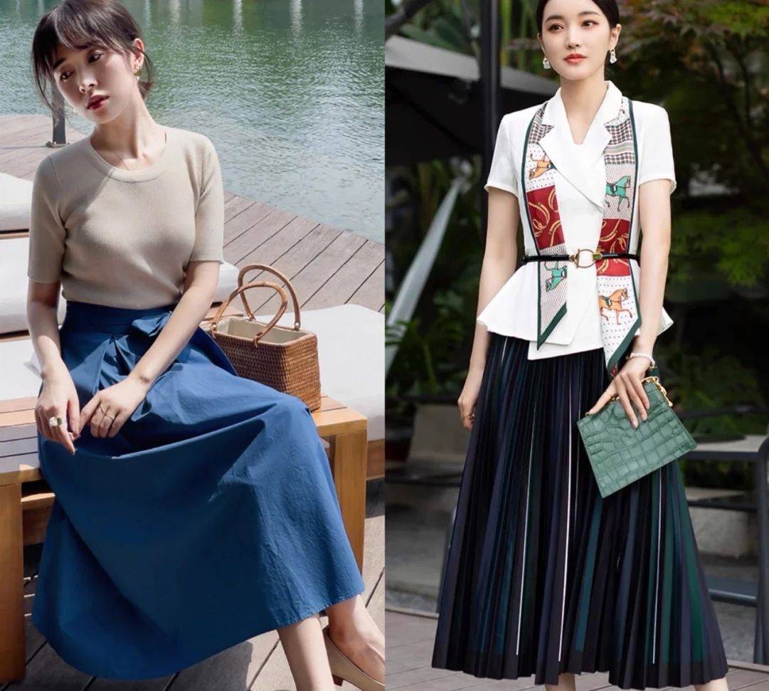 显得|半身裙怎么穿才好看？2021年流行这样穿，时尚又百变