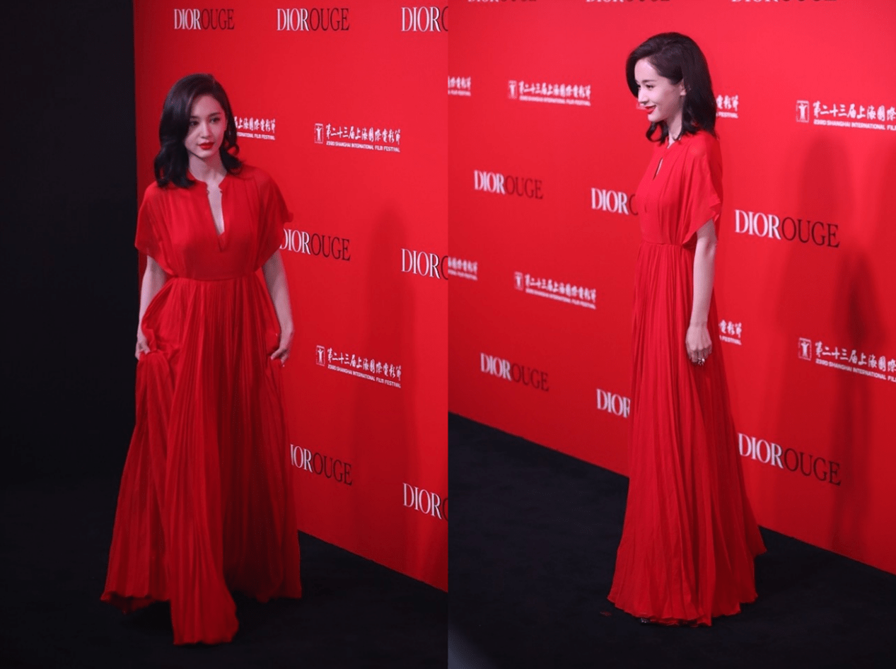 颜色|看不出王子文已经当妈了，虽然裙子颜色显老，但看身材还有少女样