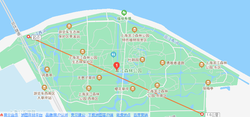 滨江森林公园 地图图片