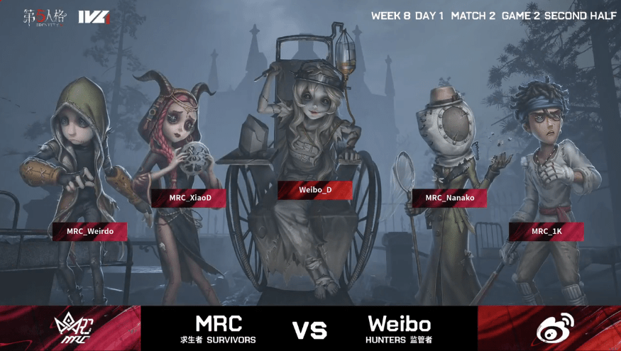 pick|第五人格2021IVL夏季赛常规赛Weibo vs MRC第二局