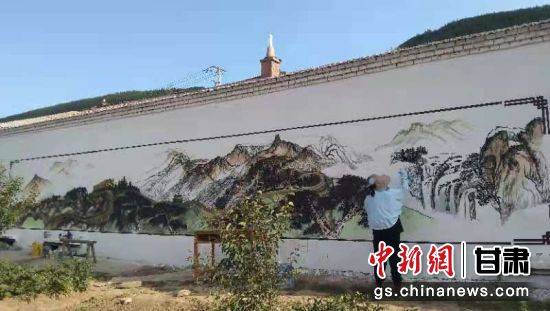 甘肃|祁连山下藏乡现墙绘，归客觉颜变