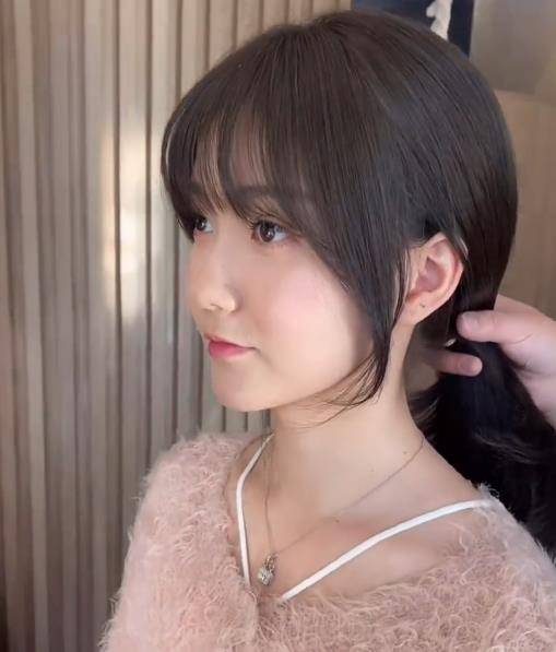 心动4洪成成扎丸子头可爱当她剪成齐刘海网友幻灭了