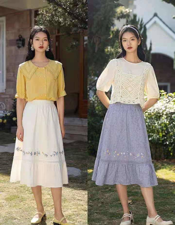 夏季里|炎热夏日不能少的半身裙搭配，轻松演绎优雅的女人味，温柔又迷人