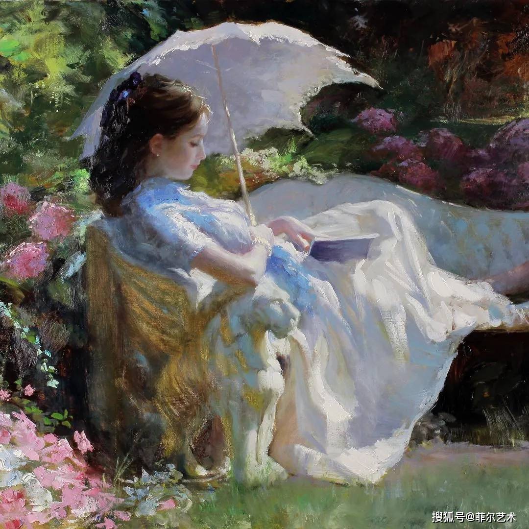 俄罗斯画家弗拉基米尔人体油画里的美女美得让人难忘