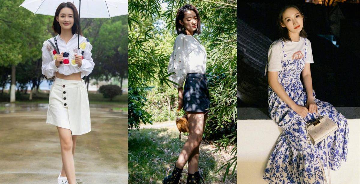 显得|李沁五一踏青，穿碎花裙手捧鲜花变“花仙子”，自带仙女滤镜好美