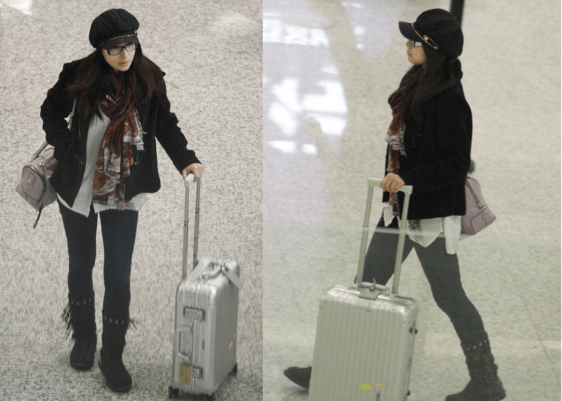 黑色|郭晶晶不愧是豪门阔太，穿身显胖羽绒服，气质依旧和普通人不一样