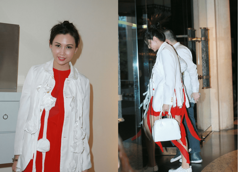 邱淑贞|邱淑贞真不愧是豪门太太，一身简约时髦造型，也能穿出秀场高级感