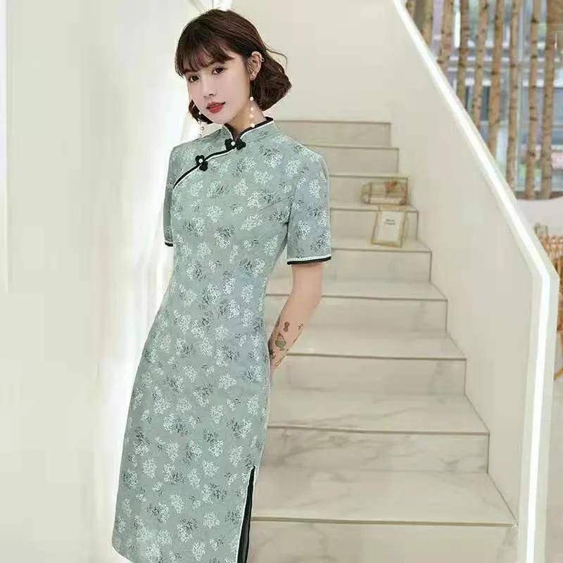 女子|春秋主流季,时尚气质棉麻改良旗袍,引领时代古典时尚的潮流!