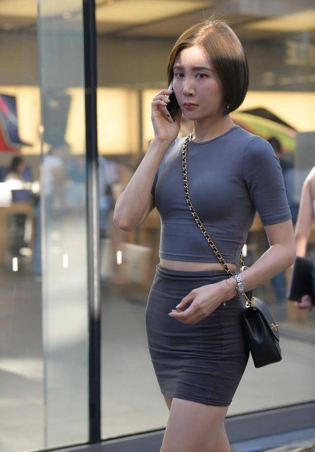 小个子|贴身打底裤很时尚，很好看