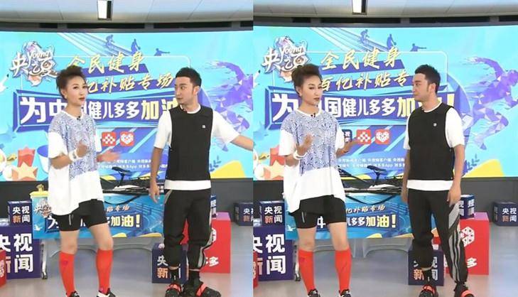 连体|央视主持李梓萌罕见上综艺，174同框小撒似巨人，穿1千洋货太高级