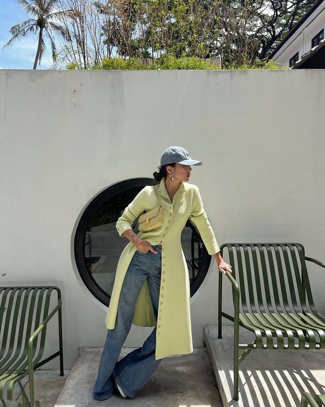 西裤|陶虹真有品味！用裙子搭配阔腿裤，不仅不显邋遢，反倒穿出洒脱美