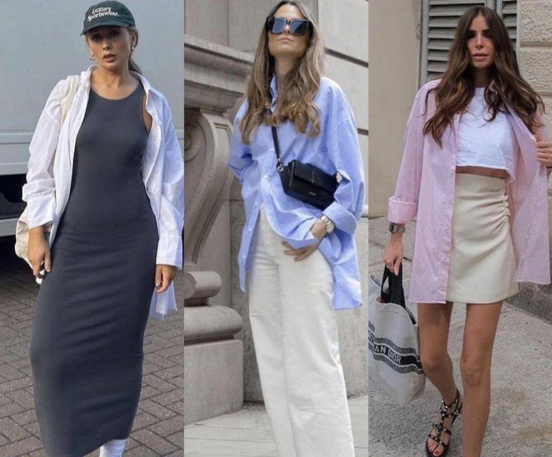 下装|穿衬衫是“老气”还是“洋气”，关键看选款和下装，时髦又高级