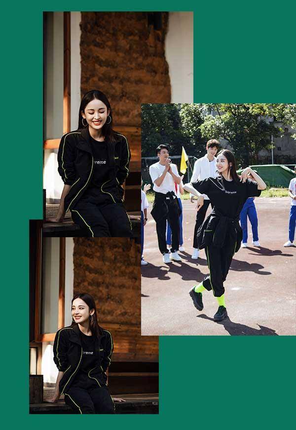 身材|娜扎暴露了穿搭小心机,把v领当斜肩穿时尚又显上镜脸,锁骨很美