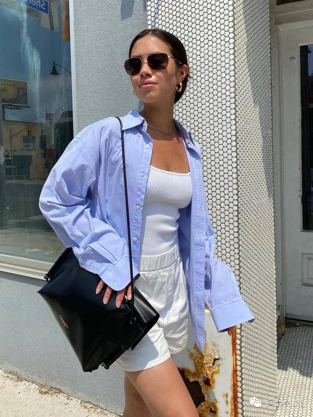 衬衣|衬衣+短裤＝夏季知性又帅气的时髦组合