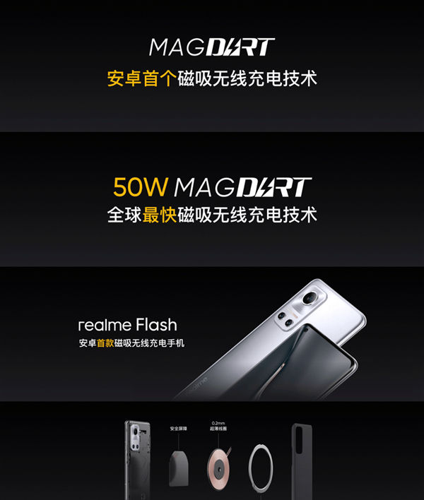 realme MagDart 磁吸无线闪充发布，安卓首款，最高 50W 功率插图2