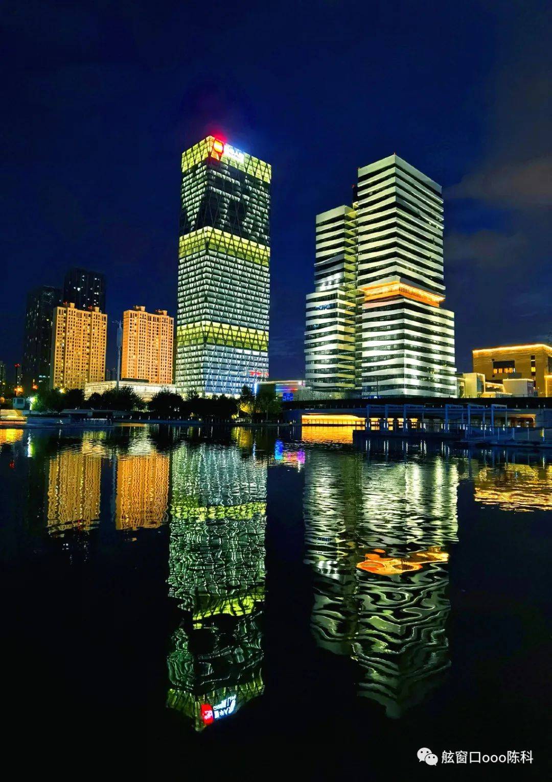 一座风格独特的地标建筑国华金融中心大厦建筑美景掠影