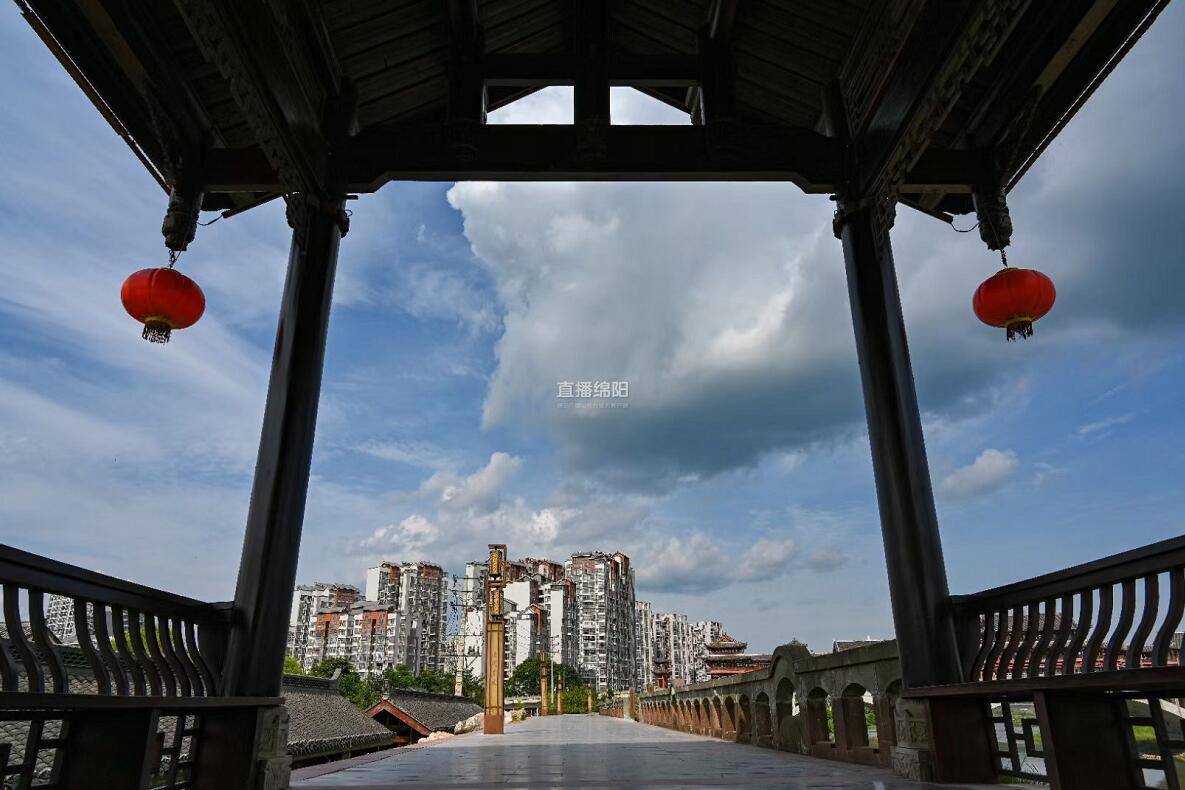 圖說綿州丨潼川古城送上今日份流雲_三臺縣