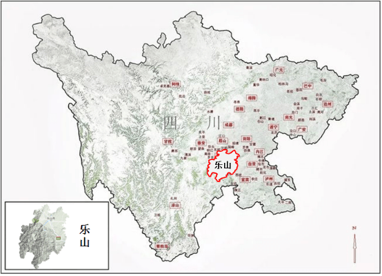 乐山地理位置图片图片