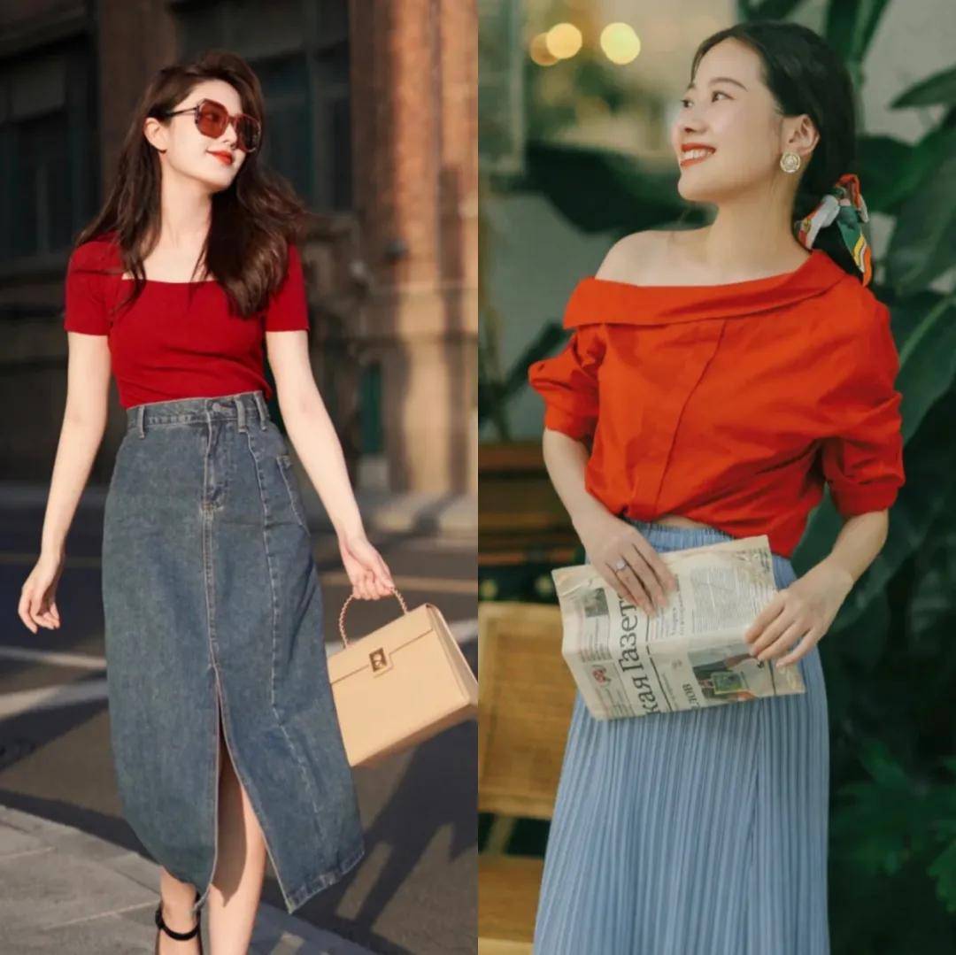 夏天|建议黑黄皮的女孩，夏天多穿这5个“显白色”，温柔又有气质