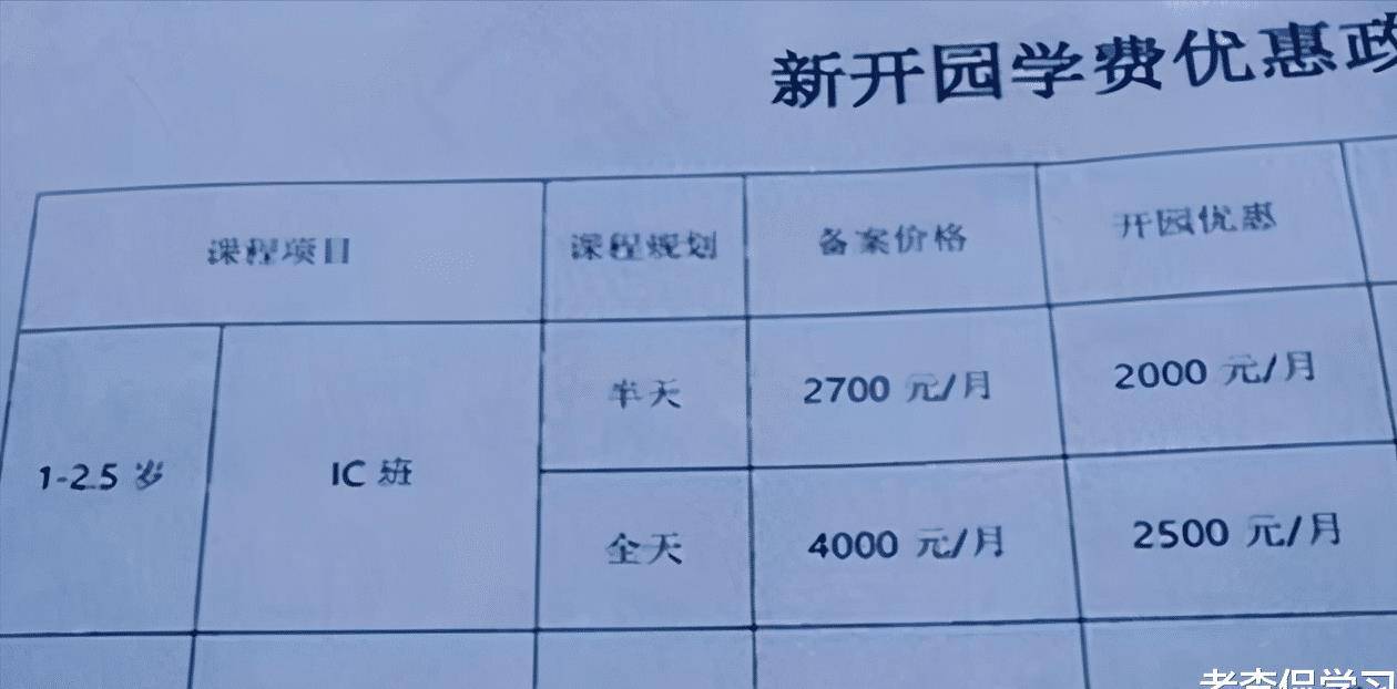 的花费|“生二胎有勇气吗？”幼儿园缴费单曝光，家长纷纷直言受不了